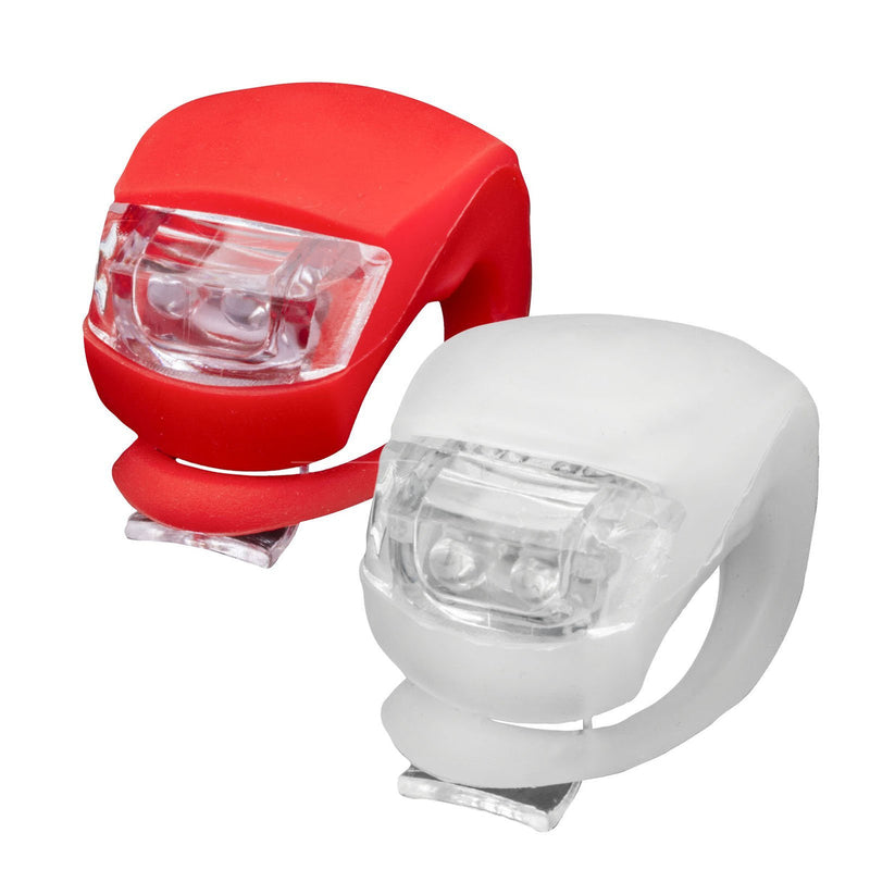 Promier LitezAll LED Silicone Bike Safety Lights Headlight and Tail Light