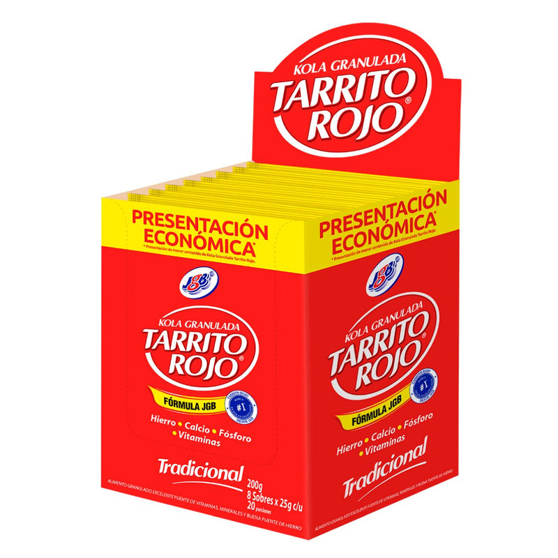 Kola Granulada Tarrito Rojo 8 paquetes