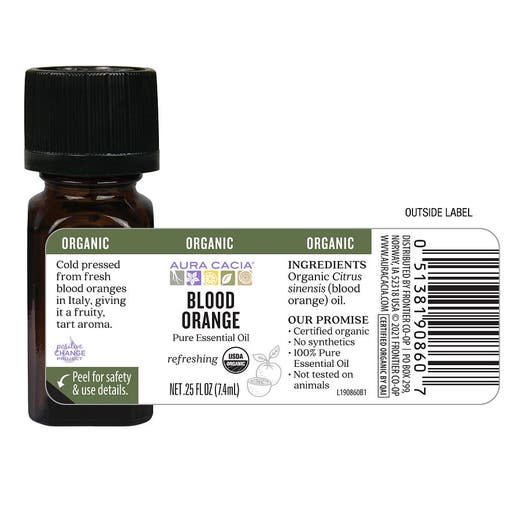 Aura Cacia Blood Orange Refreshing Pure Essencial Oil 0.25oz