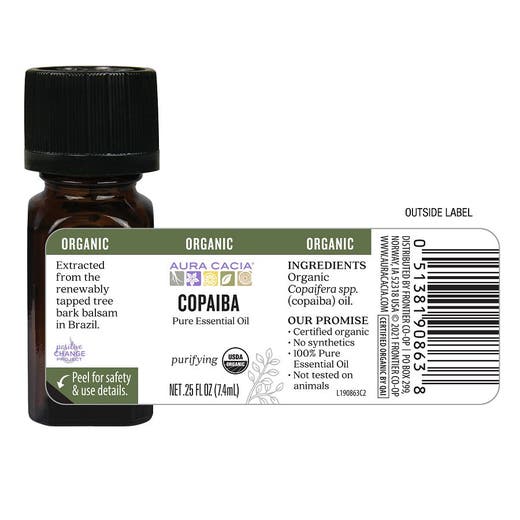 Aura cacia Copaiba Copaiba Purificante de aceite esencial 0.25 oz