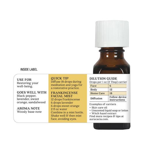 Aura Cacia Frankincense Pure Essential Oil 0.5oz