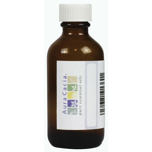 Botella ámbar de vidrio aura cacia con etiqueta 2oz