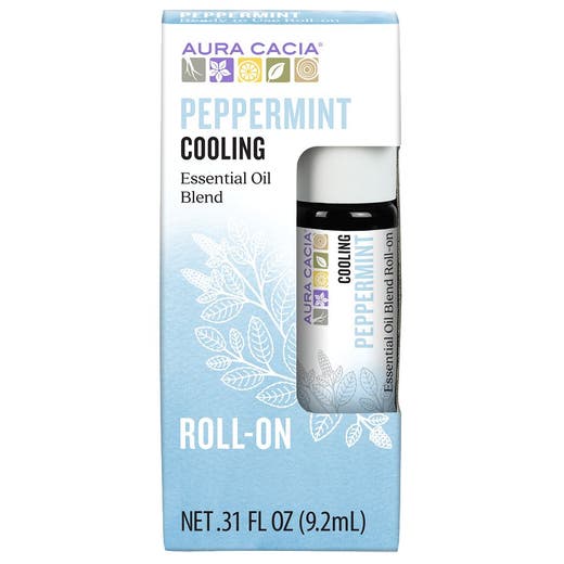 Aura Cacia Oil Peppermint Essential Oil Roll-On 0.31oz