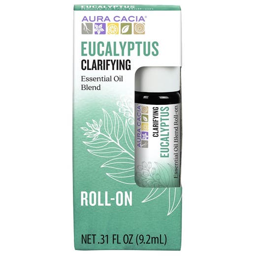 Aura cacia aceite eucaliptus rolla de aceite esencial de 0.31 oz