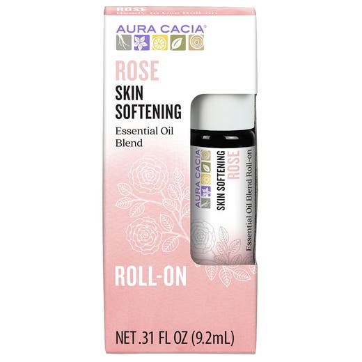 Aura Cacia Oil Rose Essential Oil Roll-On 0.31oz