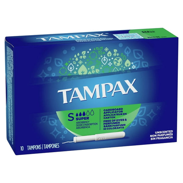 Tampax Cardboard Super Tampons 10ct