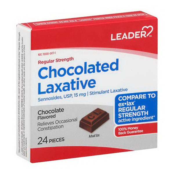 Leader Chocolated Laxative 24ct