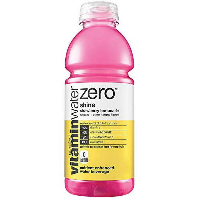 Vitamin Water Shine Strawberry Lemon Sugar Free 20oz