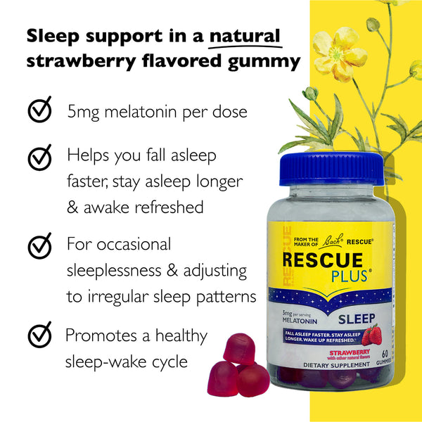 Bach Rescue Plus Sleep Melatonin Sleep Gommies 60CT