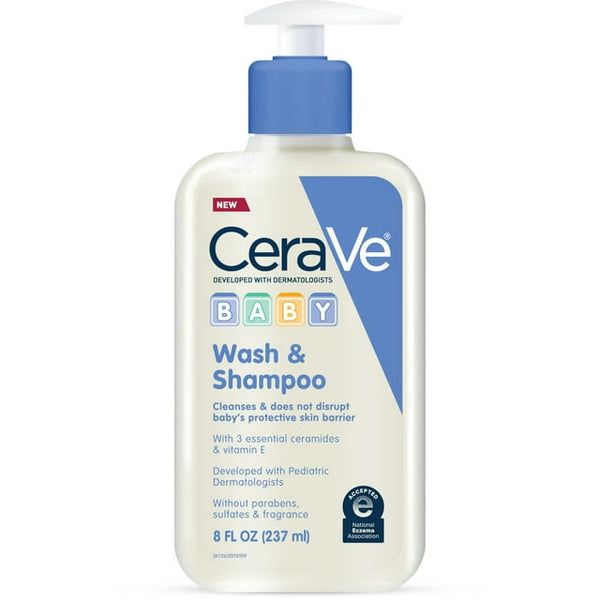 Cerave Baby Wash & Shampoo 8 Oz