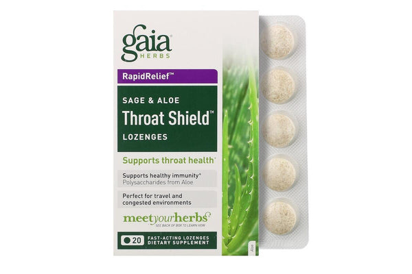 Gaia Herbs Throat Shield Lozenges