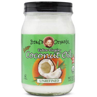 Brad's Organic Raw Coconut Oil Unrefined 14Oz