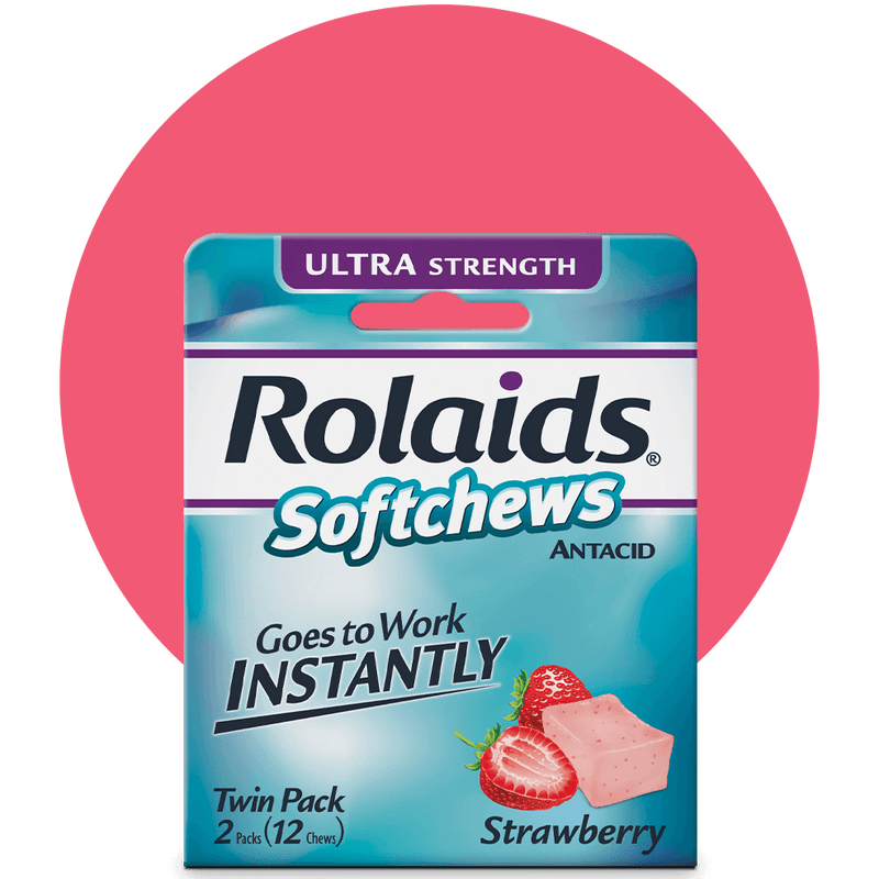 Rolaids antiacid softchews strawberrytwin pk