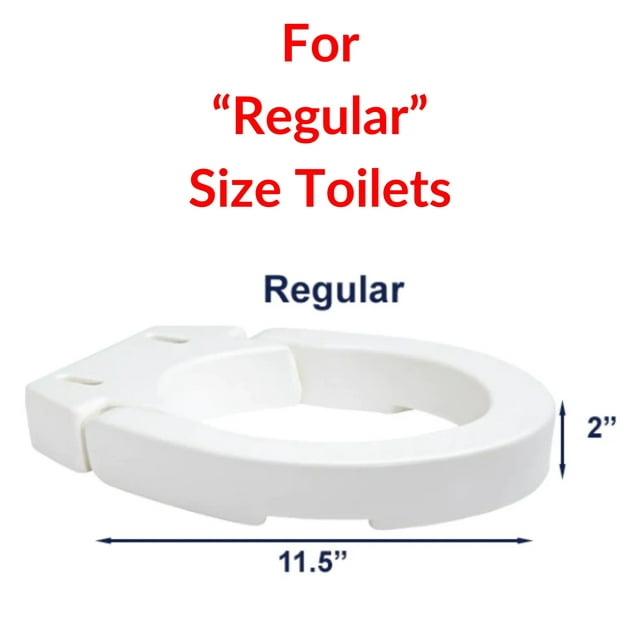 Mobb Heath Hinged Raised Toilet Seat 2In