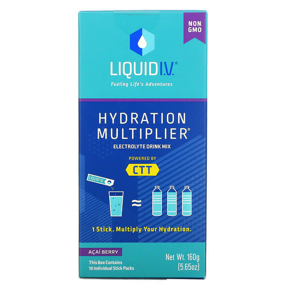 Líquido i.v. Multiplicador de hidratación Acai Berry 10 paquetes