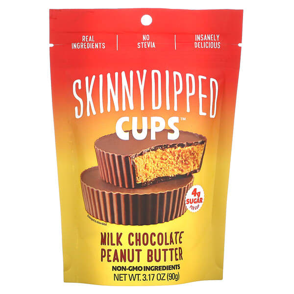 Skinny Dipped Cups Milk Chocolate Peanut Butter 3.17Oz