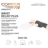 Copper Fit Wrist Relief+ One Size N13168