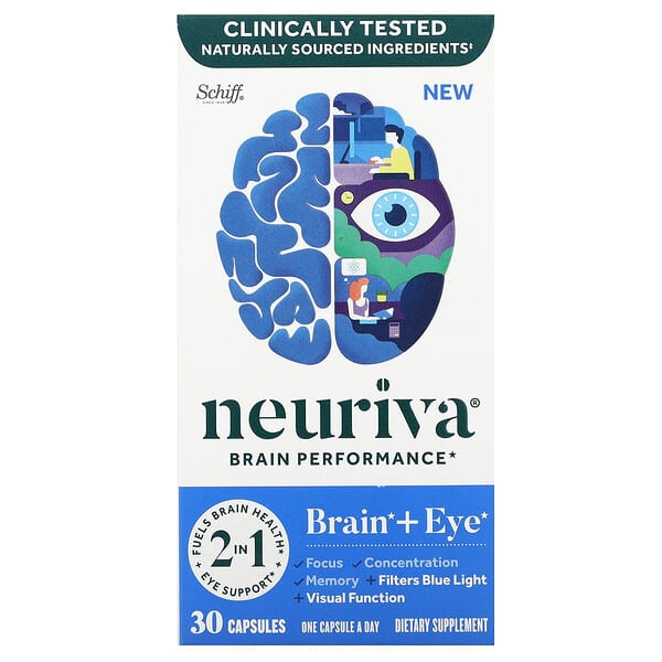 Schiff Neuriva Brain + Eye Capsules 30ct