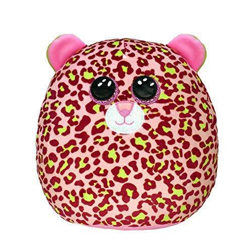 TY Squish-A-Boo Lainey Pink Leopard 10 Inch Plush 39299
