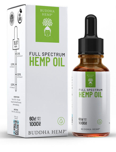 Buddha Hemp Premium Hemp CBD Oil 1000mg 2Oz