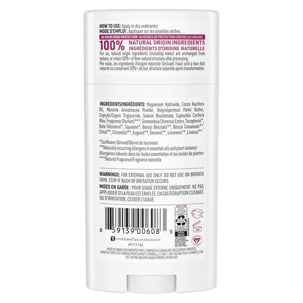 Schmidts Rose & Vanilla Deodorant 2.65 oz