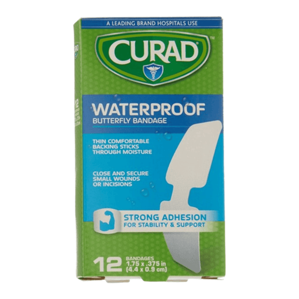 Curad Butterfly Waterproof Bandages 12ct