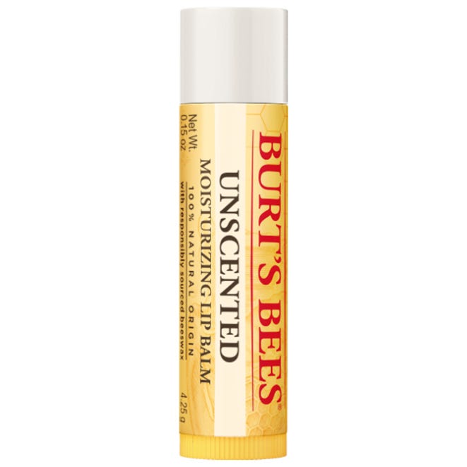 Burts Bee's Moisturizer Lip Balm Unscented 0.15Oz