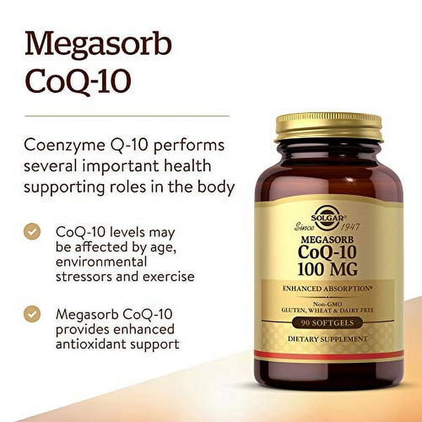 Solgar Coq-10 100mg Softgels 90ct