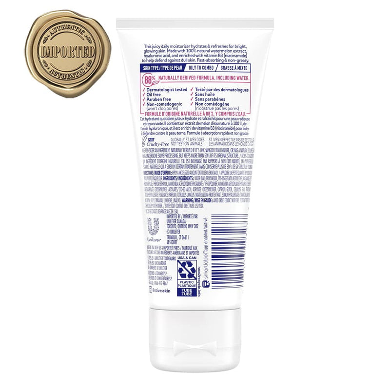 St. Ives Hydrate & Glow Face Moisturizer 3oz