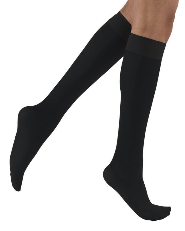 JOBST Activa Sheer Knee Knee High 8-15 Foed Foe Black