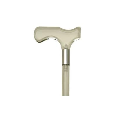 Harvy Derby Shaped Handle Cane Gentlemen Lucite 142100