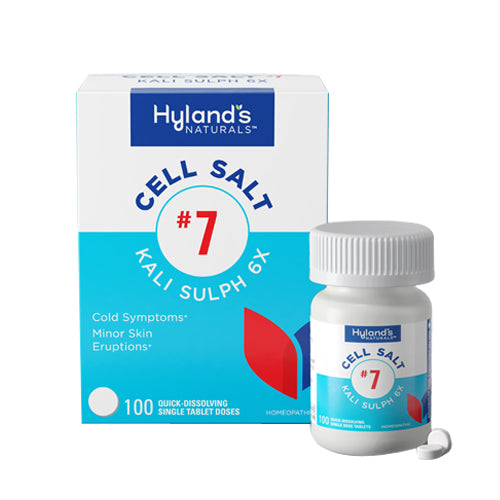 Salt celular de Hyland #7 Kali Sulph 6x 100 tabletas