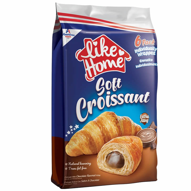 Como el chocolate de croissant suave de la casa 6CT