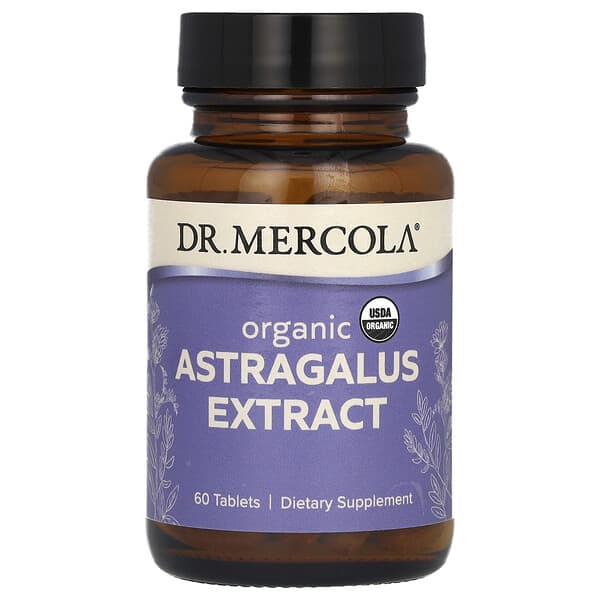 Dr. Mercola Tabletas de extracto de astrágalo orgánico 60ct