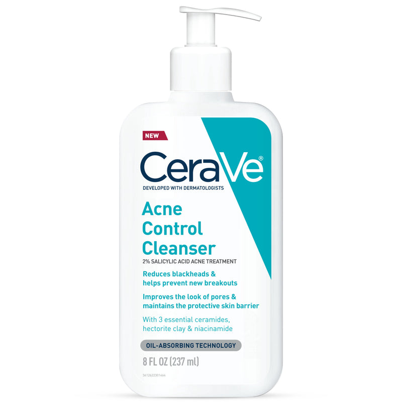 Limpiador de control de acné Cerave 8oz