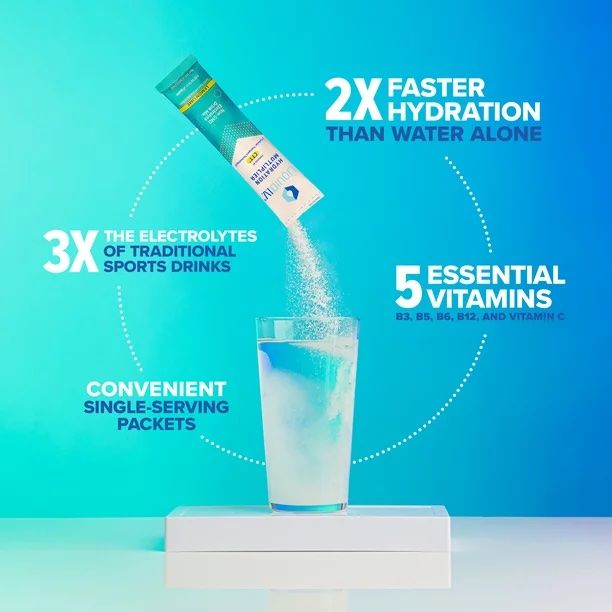 Liquid I.V. Hydration Multiplier Electrolyte Drink Lemon Lime Stick 6ct