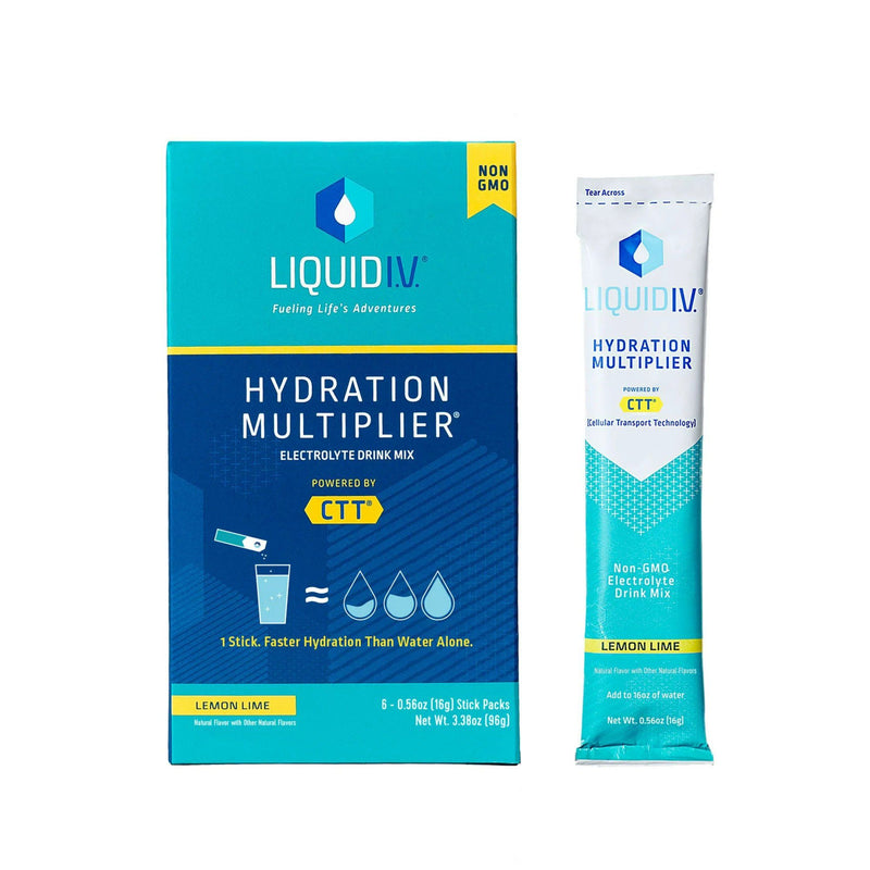 Liquid I.V. Hydration Multiplier Electrolyte Drink Lemon Lime Stick 6ct