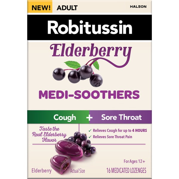 Robitussin Adult Elderberry Medi- Soothers Lozenges 16