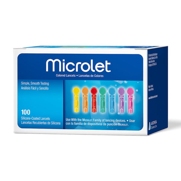 Bayer Microlet Color Lancets 100ct