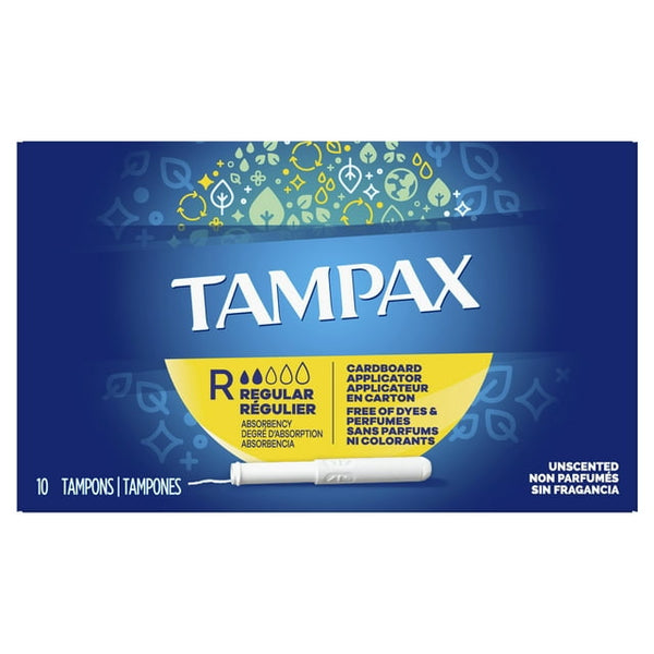Tampax Cardboard Regular Tampons 10ct