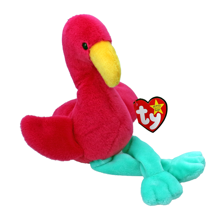 Ty beanie baby rosa flamingo fraya 41337