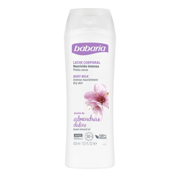 Babaria Body Milk Sweet Almond Aceil 13.5oz