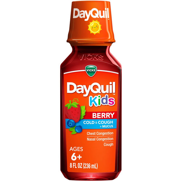 Dayquil Kids Cold & Cough Berry 8 Oz