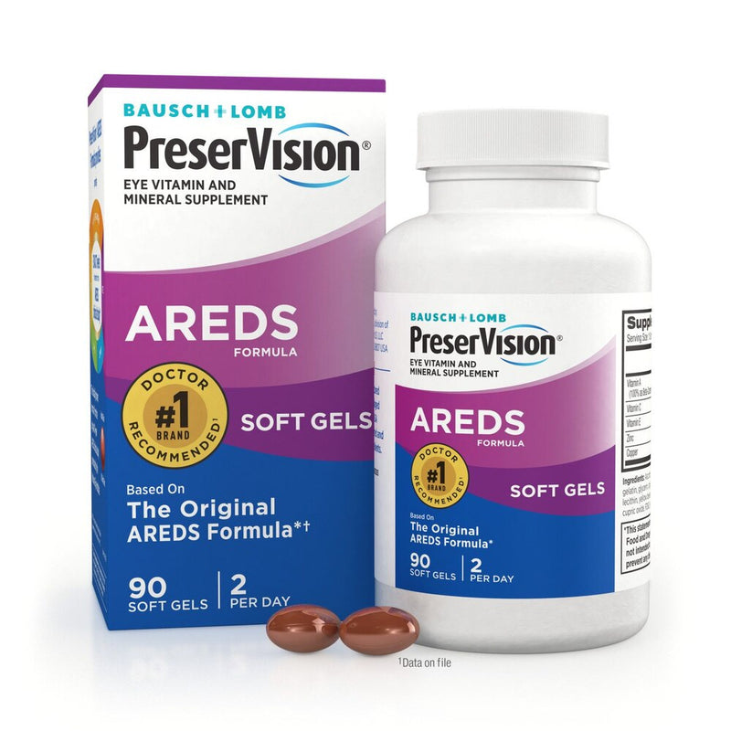 Bausch & Lomb PreserVision Areds Vitamin 90 Softgels