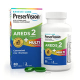 Bausch & Lomb PreserVision AREDS 2 Formula + MultiVitamin 80 Softgels