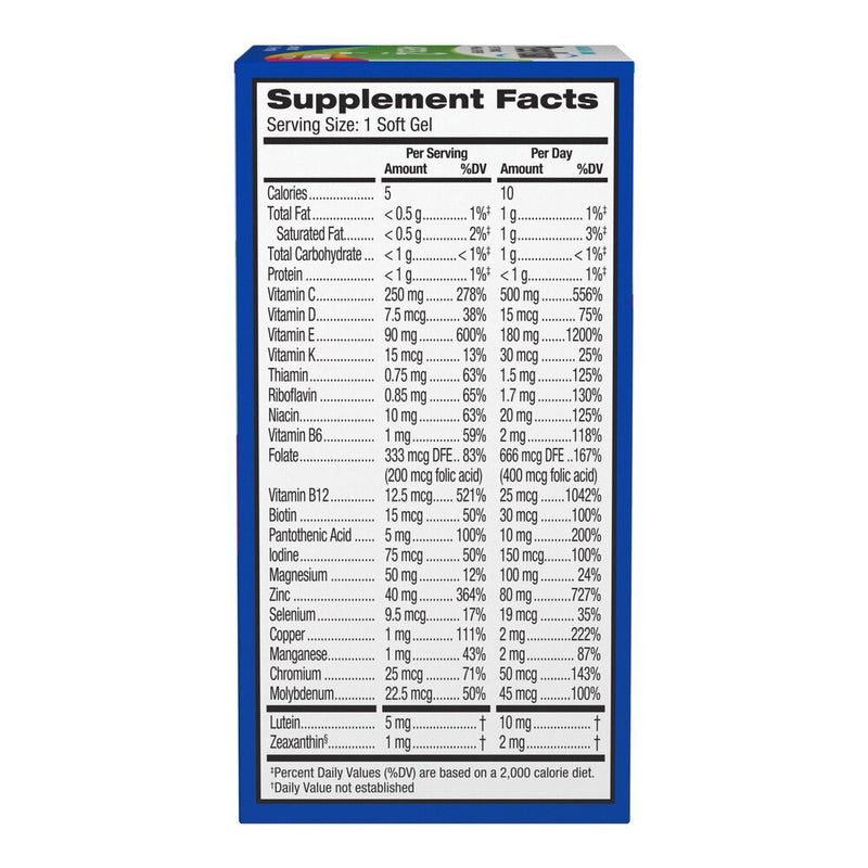 Bausch & Lomb PreserVision AREDS 2 Formula + MultiVitamin 80 Softgels