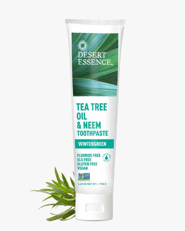 Desert Essence Toothpaste Tea Tree Oil & Neem 1Oz