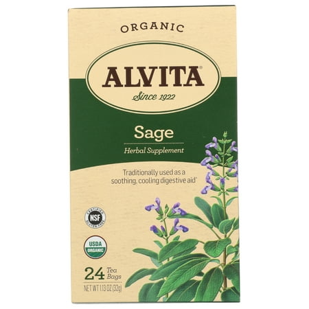 Alvita Organic Sage Tea Bolsas 24 CT