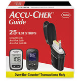 Strips de prueba de la guía de Accu Chek 25CT