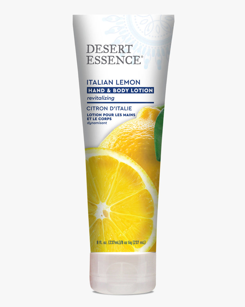 Desert Essence Hand & Body Lotion Revitalizing Italian Lemon 8oz